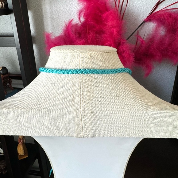 Vintage Cord Bolo Tie Necklace - Picture 4 of 7